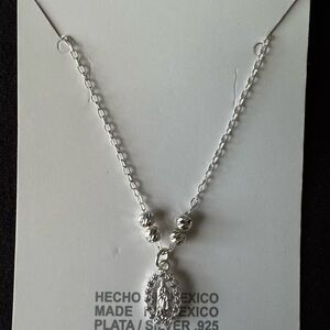 Sterling Silver Mexican Pendant Necklace